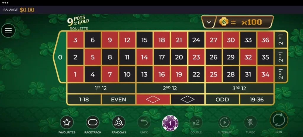 9 Pots of Gold Roulette