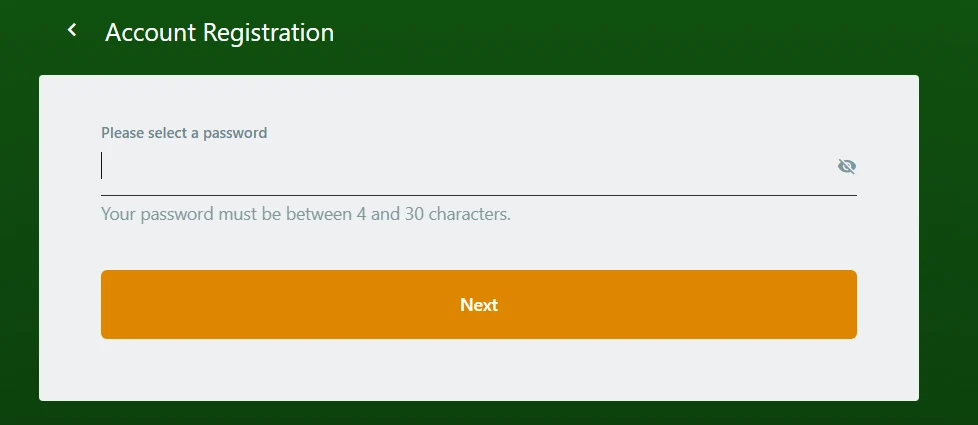 Casino Classic Account Sign Up Step 3