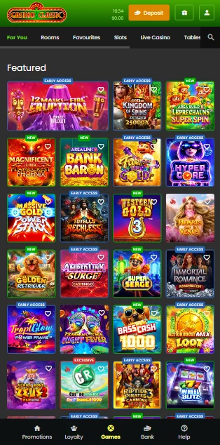 Casino Classic Mobile Lobby