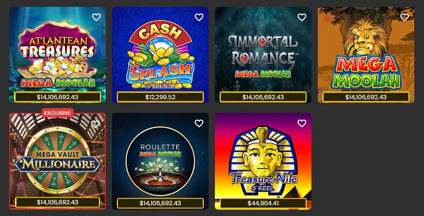 Progressive Jackpots at Casino Classics