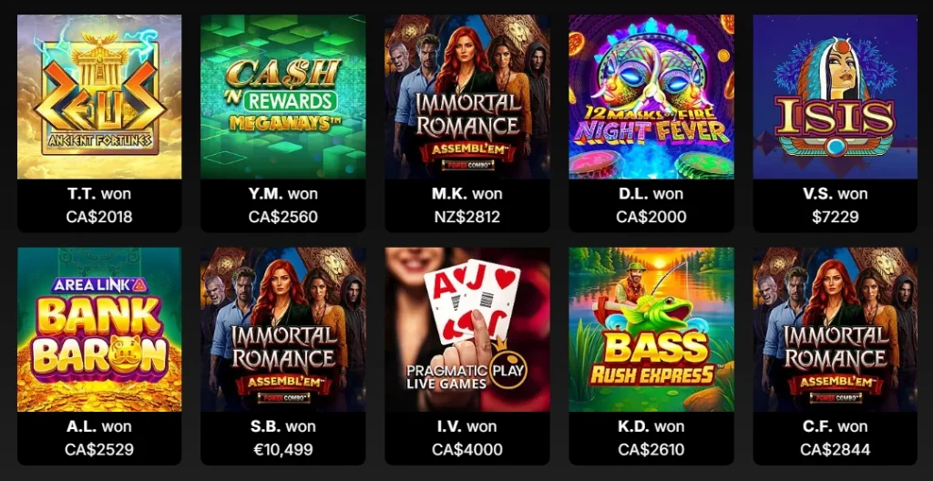 Recent Winners at Casino Classic